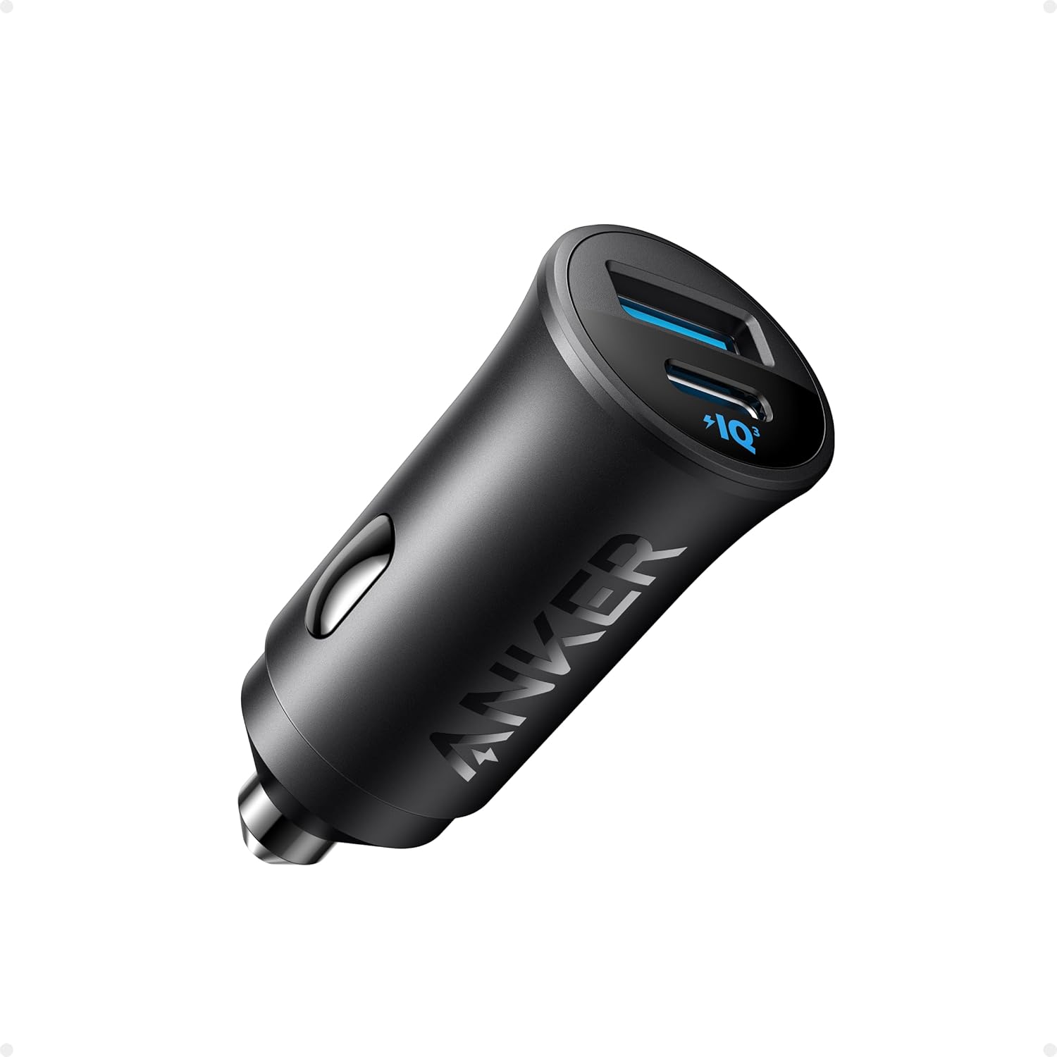 Anker 30W 2-Port Car Charger Adapter With Poweriq 3.0 For Iphone And Samsung Series