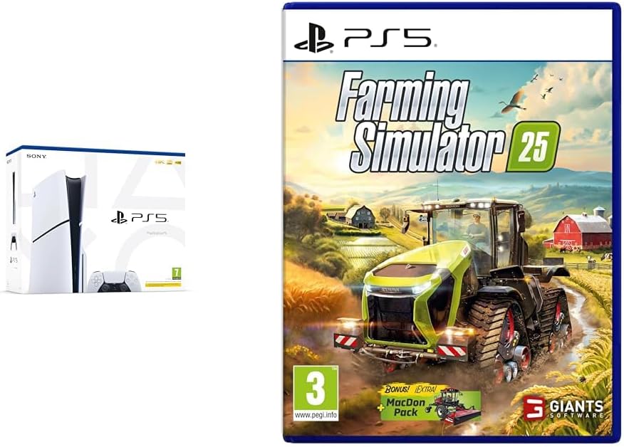 Playstation 5 (Ps5) Slim Console With Farming Simulator 25 Game
