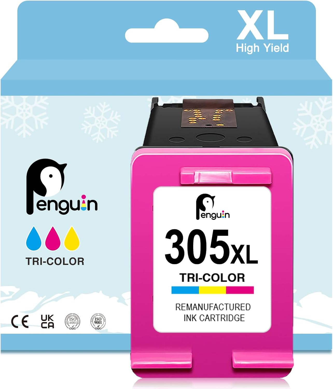 Penguin 305Xl Colour Ink Cartridge For Hp Deskjet And Envy Printers