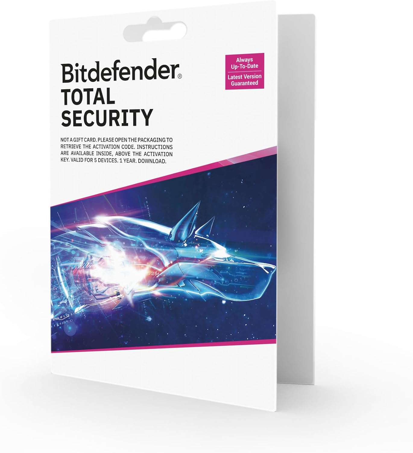 Bitdefender Total Security 2025 - 5 Device, 1 Year Subscription, Pc/Mac/Ios/Android Protection