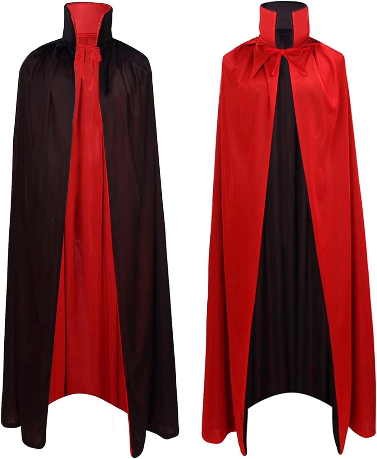 A-Szcxtop Unisex Reversible Vampire Cloak With Stand-Up Collar