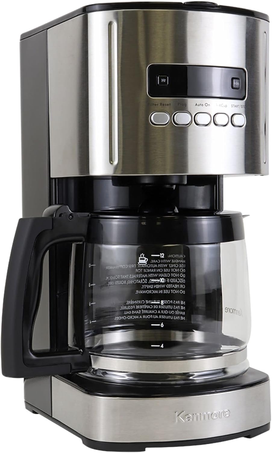 Koolatron Kkcm12 12-Cup Programmable Coffee Maker With Aroma Control & Reusable Filter, Black
