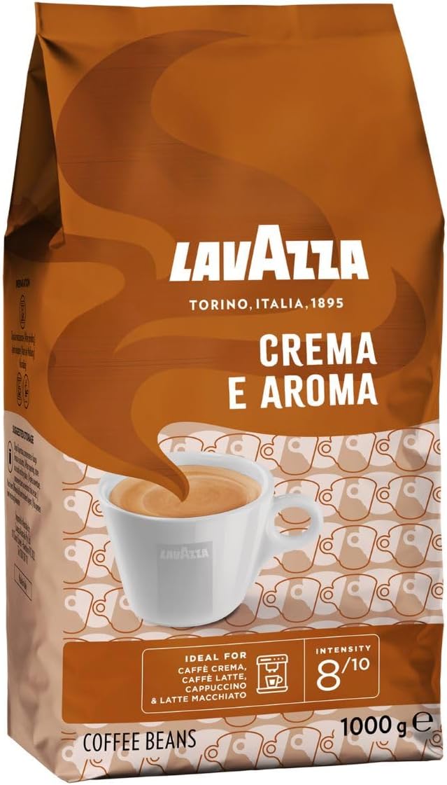 Lavazza Crema E Aroma Arabica And Robusta Medium Roast Coffee Beans 1Kg