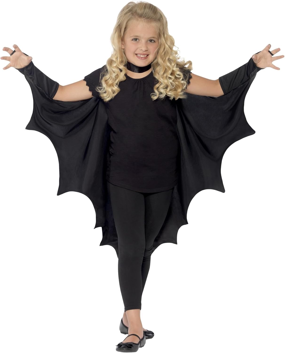 Smiffys Kids Vampire Bat Wings Black Halloween Fancy Dress Accessory