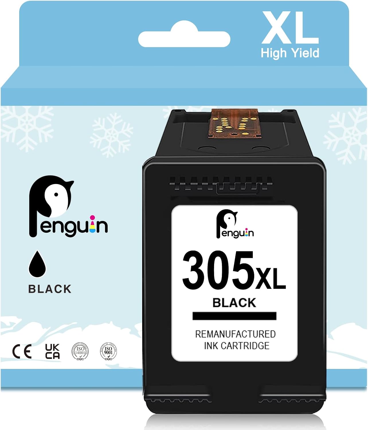 Penguin Compatible Hp 305Xl Black Ink Cartridge For Deskjet And Envy Printers