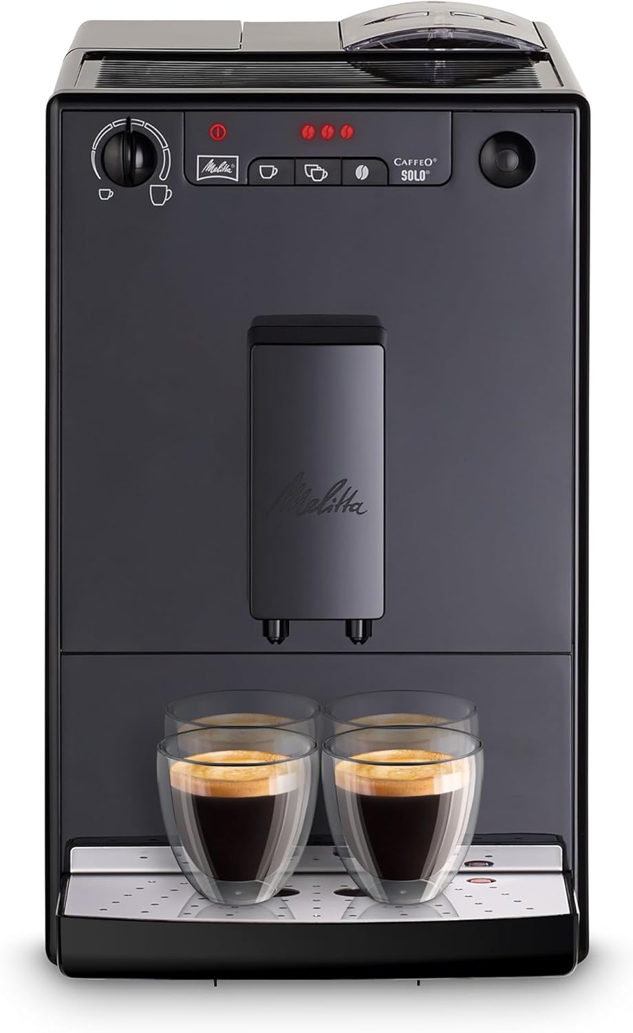 Melitta E950-222 Solo Bean To Cup Coffee Machine, Pure Black