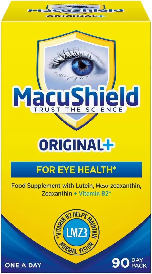 Macushield Original Plus - 90-Day Eye Health Supplement With Lutein, Zeaxanthin & Meso-Zeaxanthin