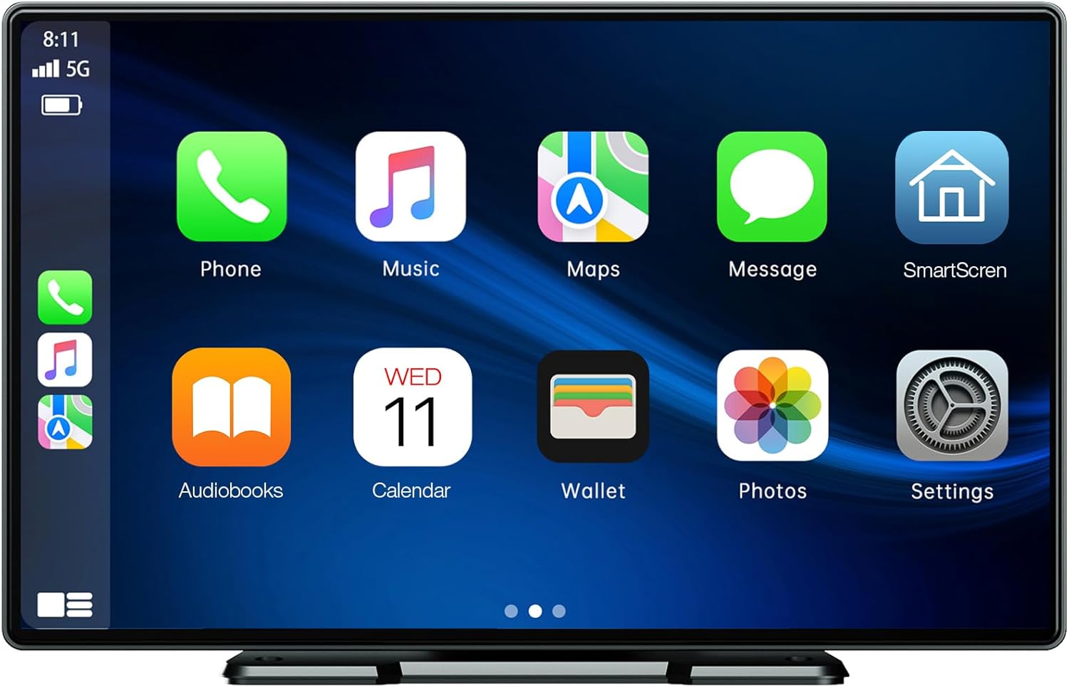 Lamtto 9 Inch Portable Wireless Car Stereo With Apple Carplay And Android Auto