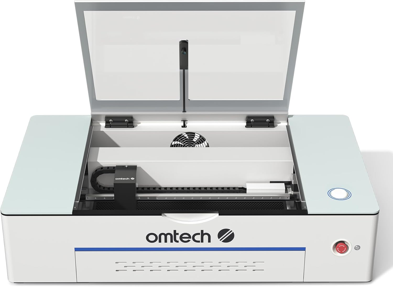 Omtech Polar 50W Co2 Laser Engraver Cutter With 2 Rotary Axes And 5Mp Camera