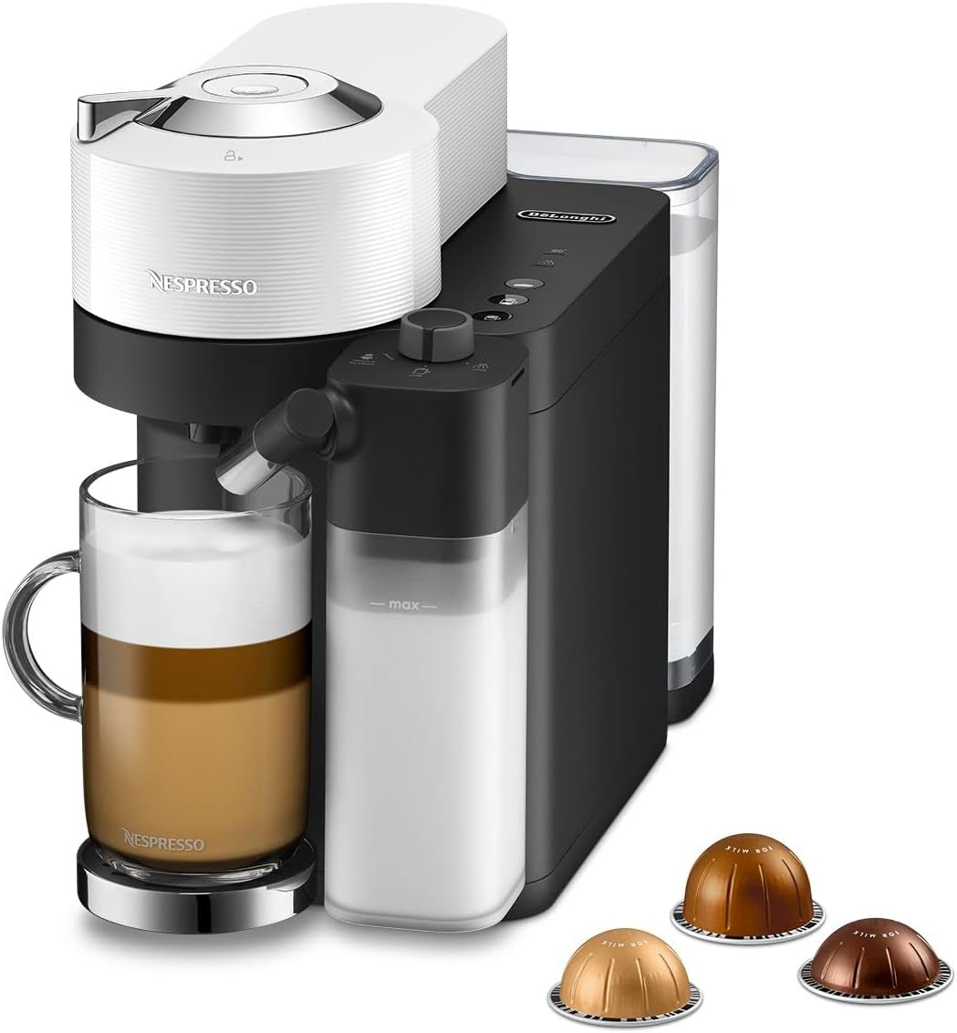 De'longhi Nespresso Vertuo Lattissima Env300.W Automatic Coffee Machine With Milk Frother
