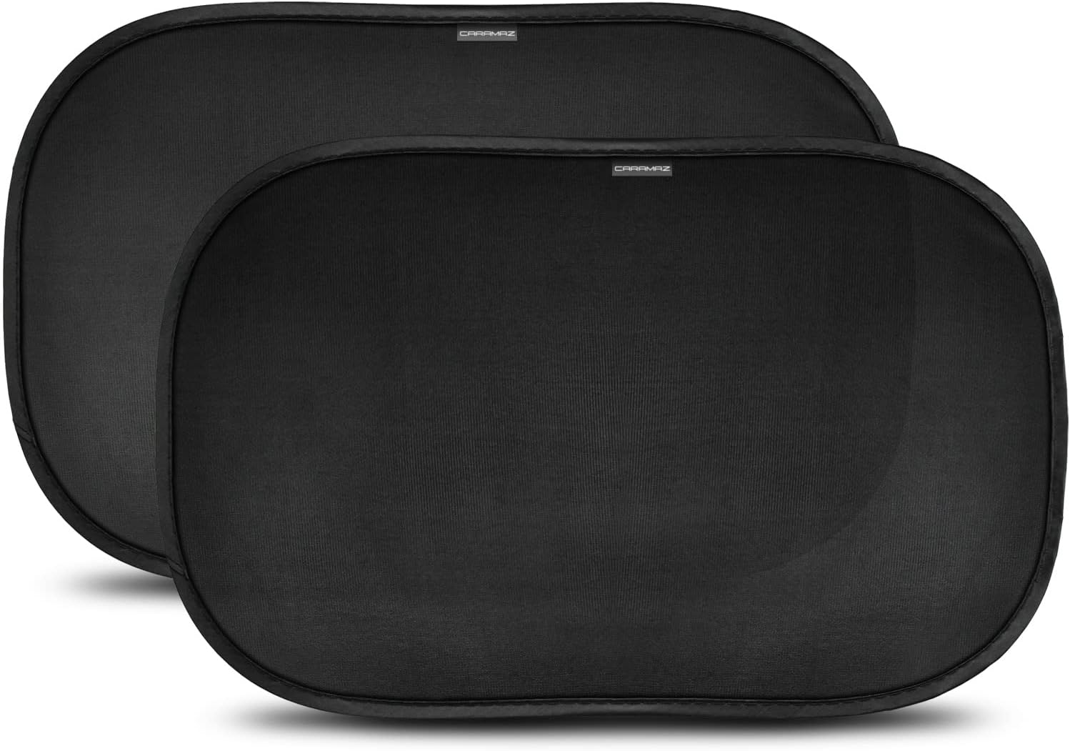 Caramaz Car Window Shades For Baby With Certified Uv Protection - 51X31Cm Black Design Pack Of 2