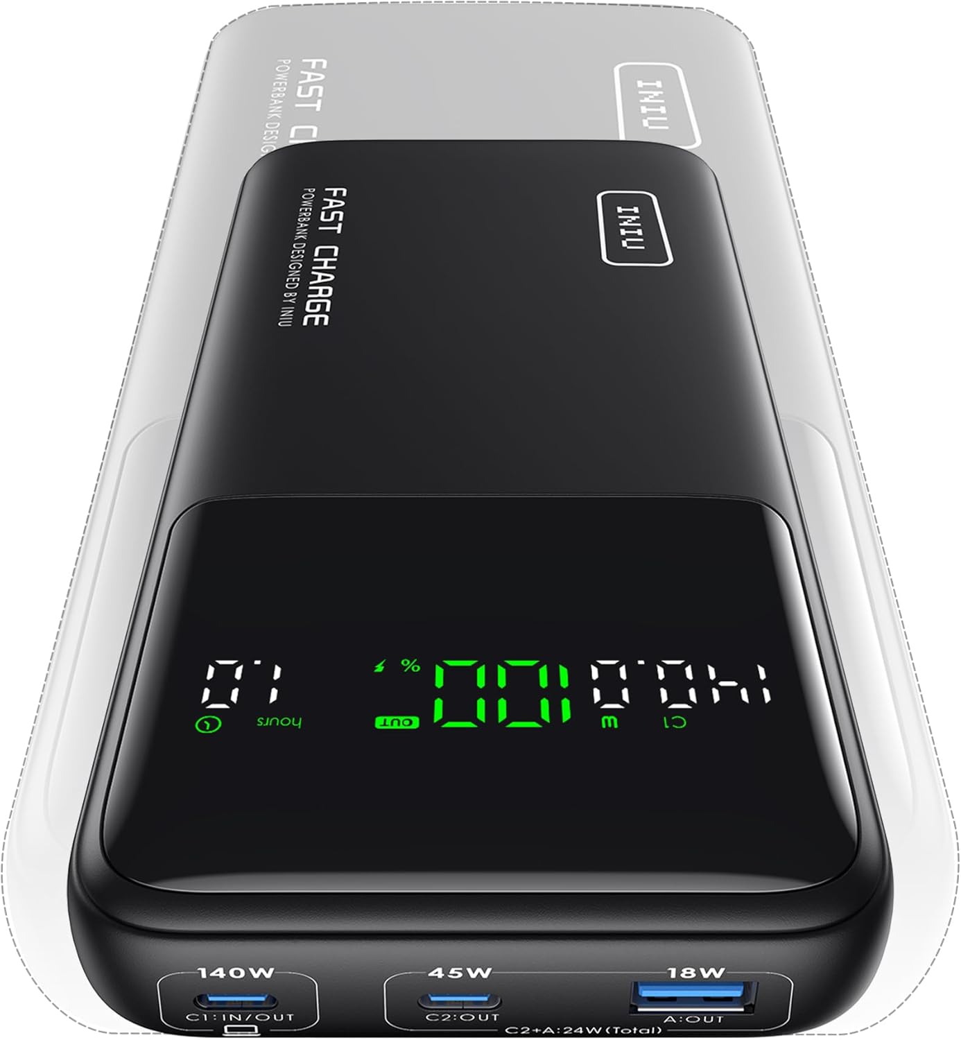 Iniu 140W 25000Mah Portable Charger Power Bank For Laptops & Phones