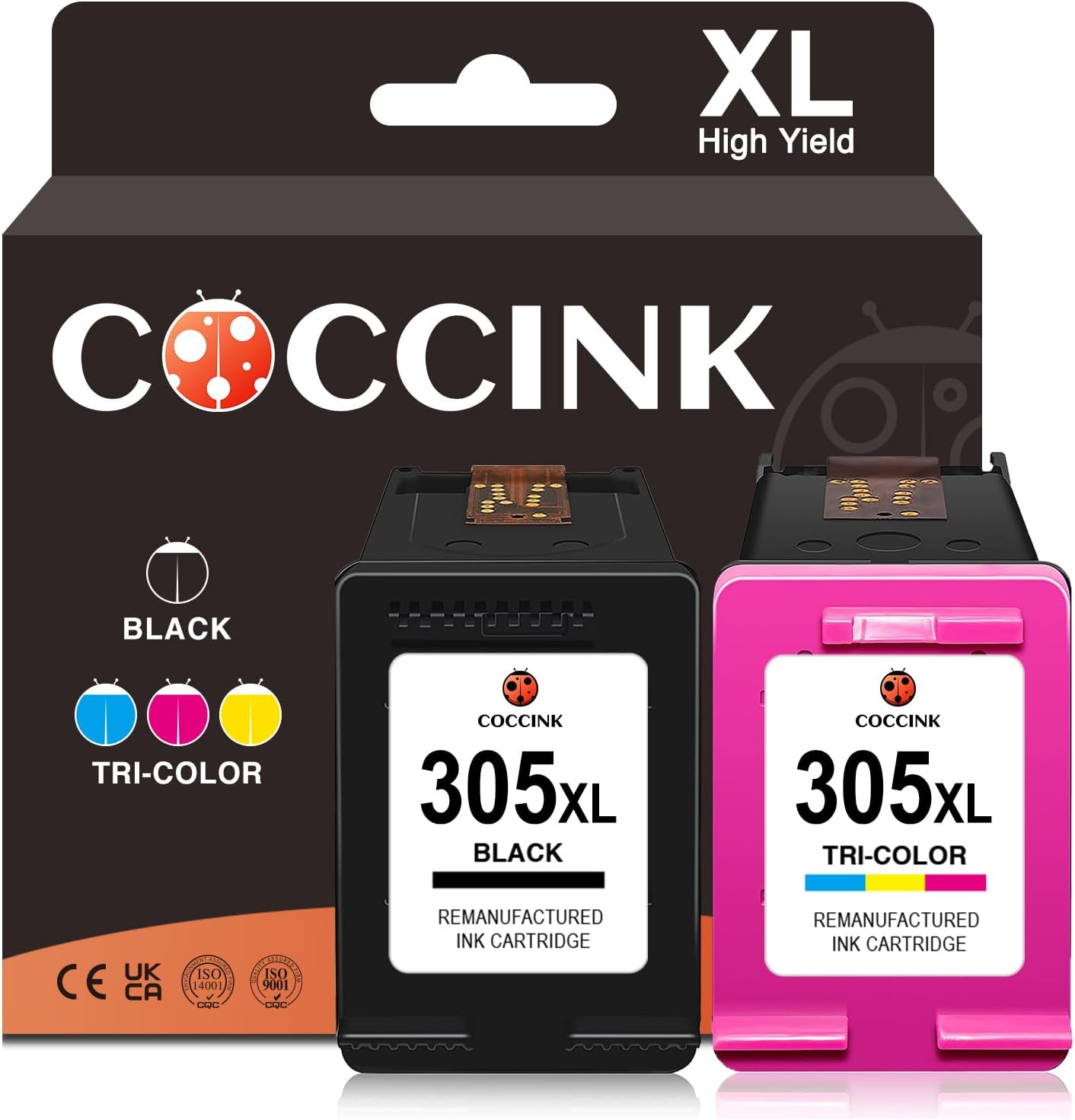 Coccink 305 Xl Ink Cartridges Replacement For Hp Deskjet & Envy Printers