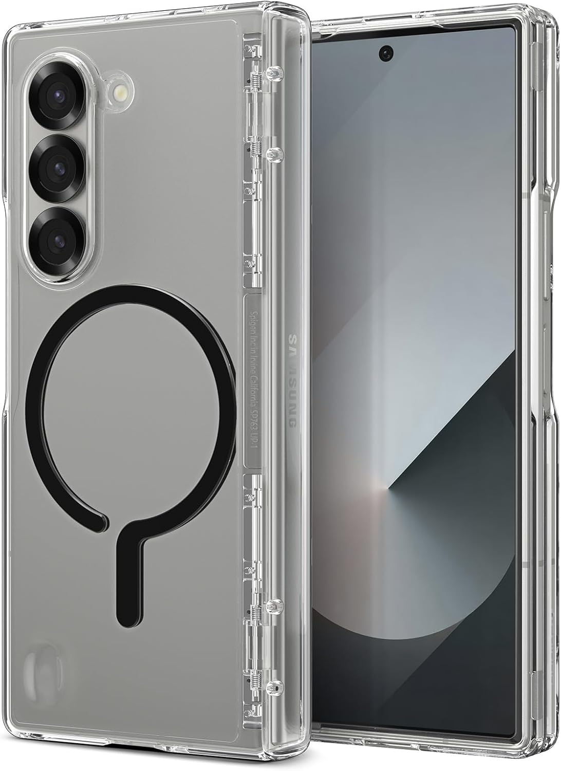 Spigen Ultra Hybrid Pro Magfit Case For Samsung Galaxy Z Fold 6 - Crystal Clear With Magsafe Compatibility