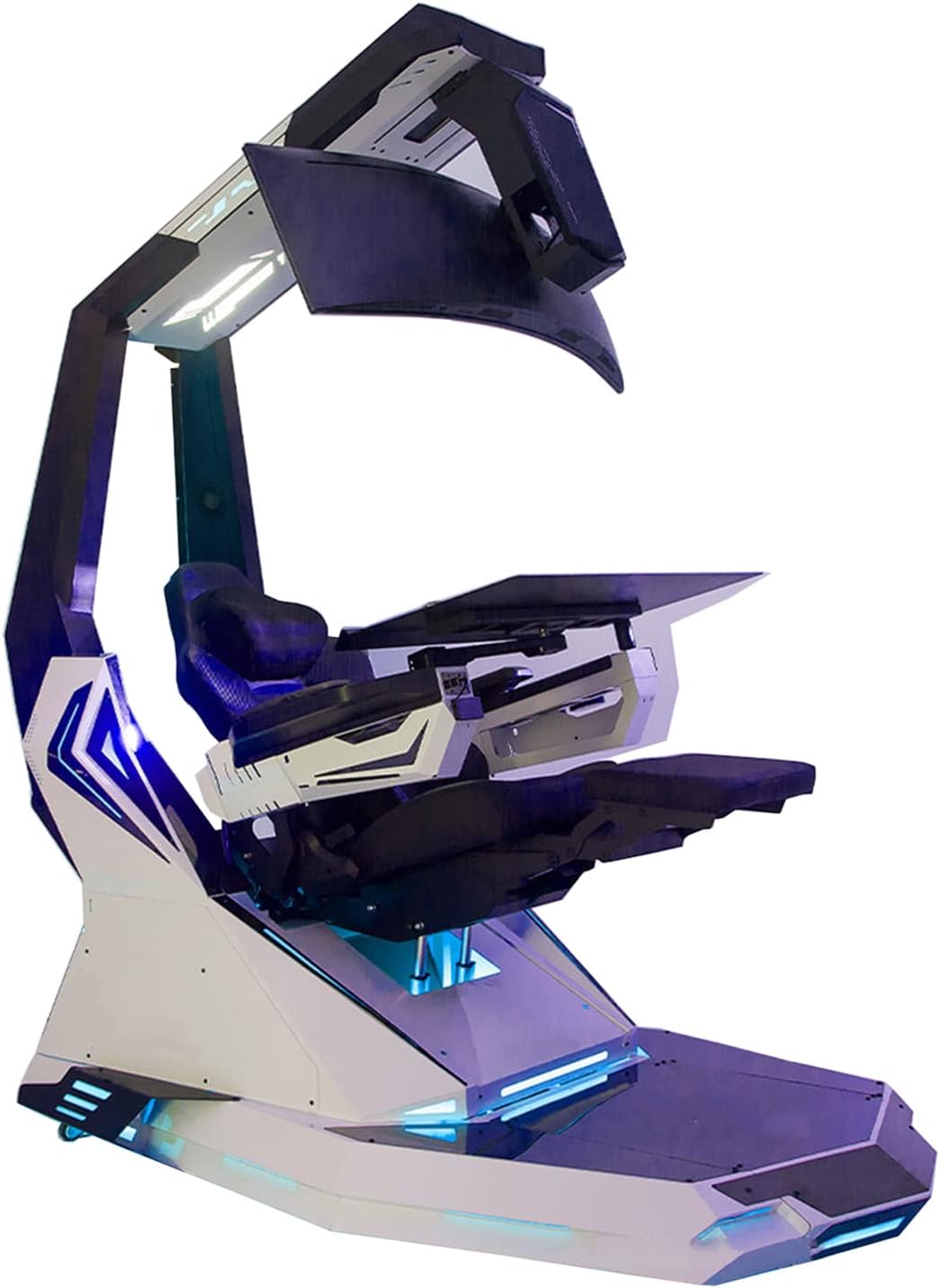 Bddcywy Family Zero Gravity Video Game Chair Adjustable Gaming Computer Cockpit Racing Simulator