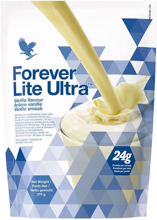 Forever Living Products Forever Lite Ultra Shake With Aminotein Vanilla 375G Gluten Free Vegetarian Protein Supplement