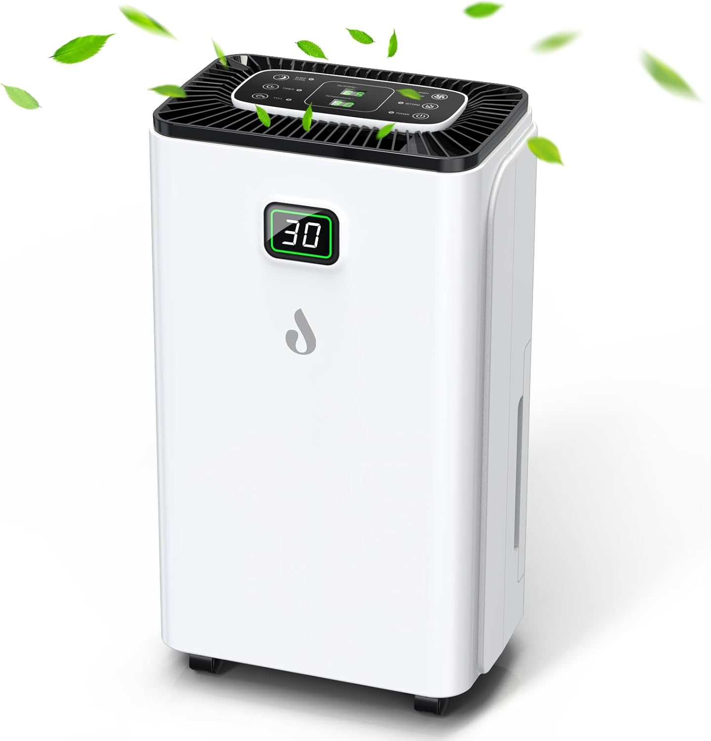 Jymipa 12L/Day Dehumidifier For Home With Digital Humidity Display & 24H Timer
