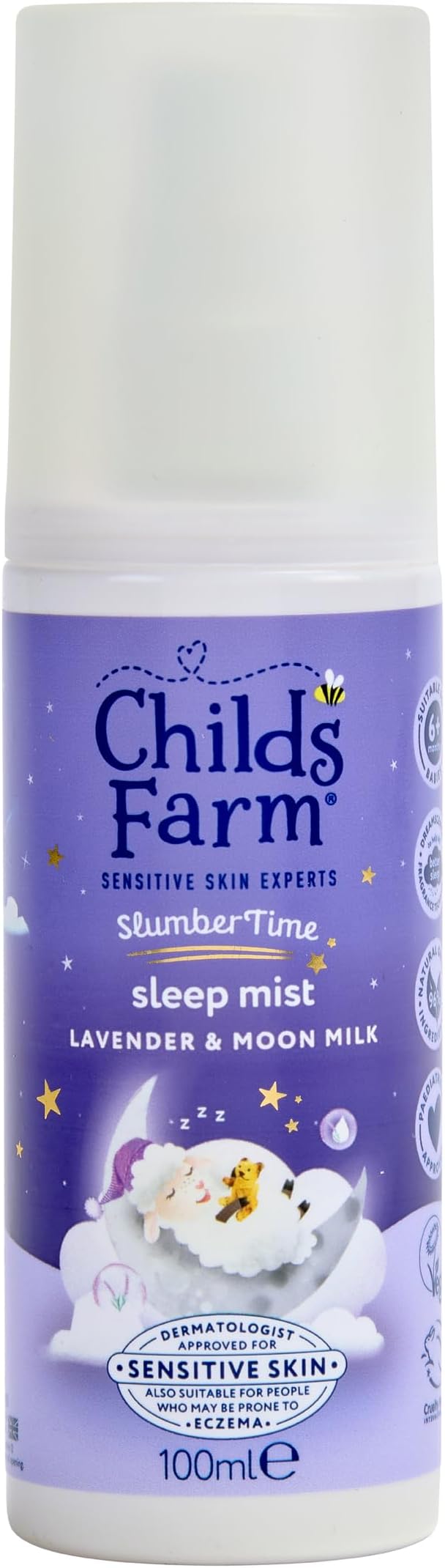 Childs Farm Slumbertime Sleep Mist 100Ml - Calming Lavender & Moon Milk Spray For Babies & Children