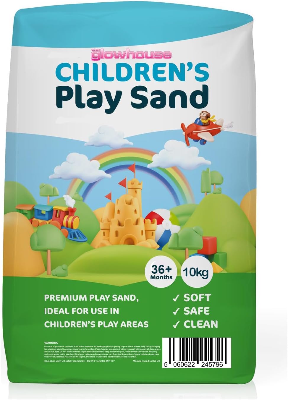 The Glowhouse Children's Play Sand - Medium - Non-Toxic Uk Made Play Sand For Kids
