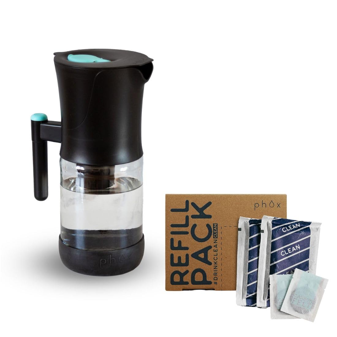 Phox V2 Water Filter | 2.2L Glass Refillable Cartridge System