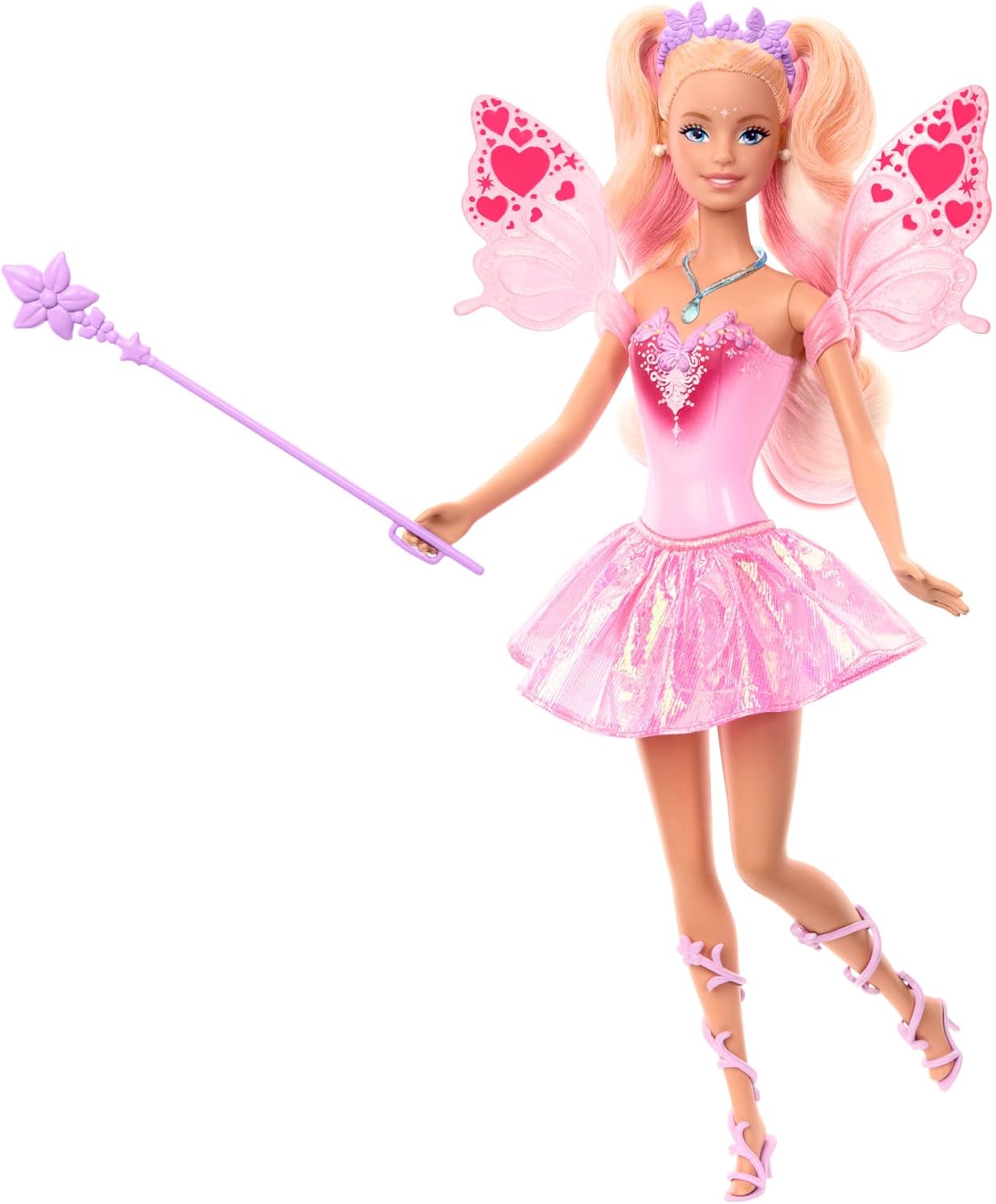 Barbie Mattel Fairy Doll Jcp76 With Color-Change Wings & Outfit