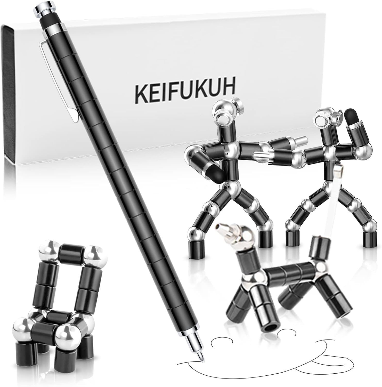 Keifukuh Fidget Gel Pen - Unique Multifunctional Writing Instrument & Fidget Toy