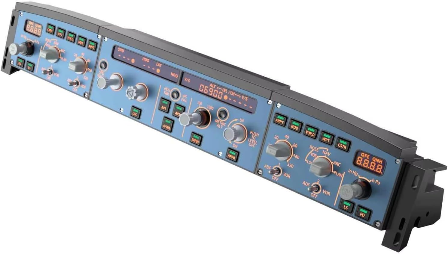 Obokidly A320 Efis-L&R With Fcu Full-Size Efis Unit Flight Control Panel For Msfs2020 And X-Plane