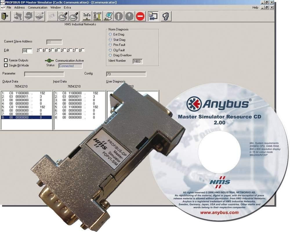 Hms Master Simulator Profibus Anybus 17504
