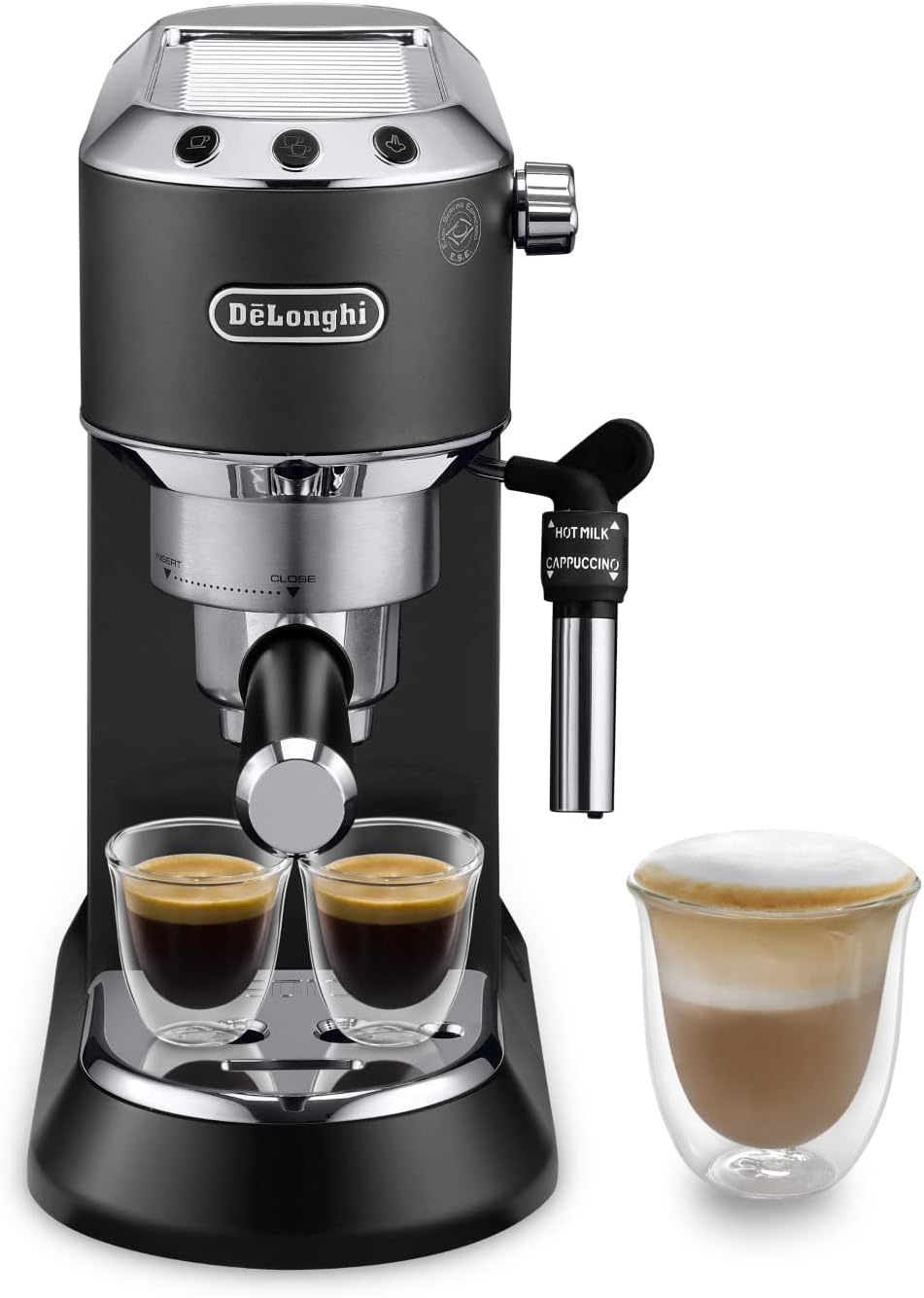 De'longhi Dedica Style Ec685Bk Traditional Pump Espresso Machine, Black