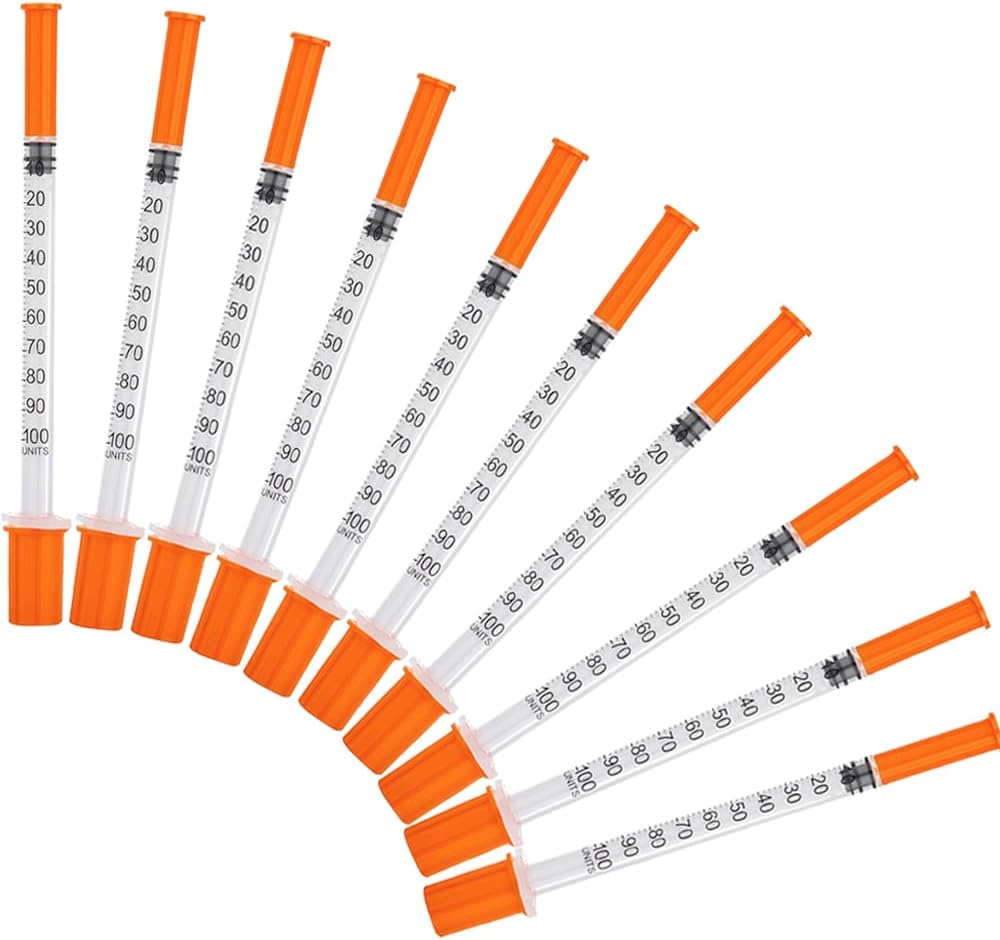 Dengfelai 1Ml Syringes With Needle - Individually Wrapped Dispensing Measuring Tool For Labs And Precision Applications