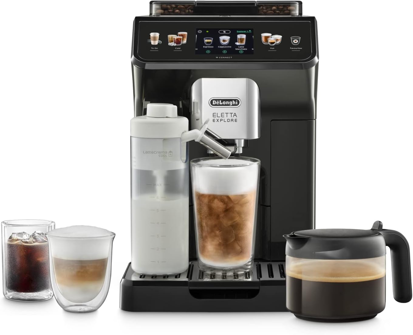 De'longhi Eletta Explore Ecam452.67.G Automatic Coffee Machine With Lattecrema Hot & Cool Technology