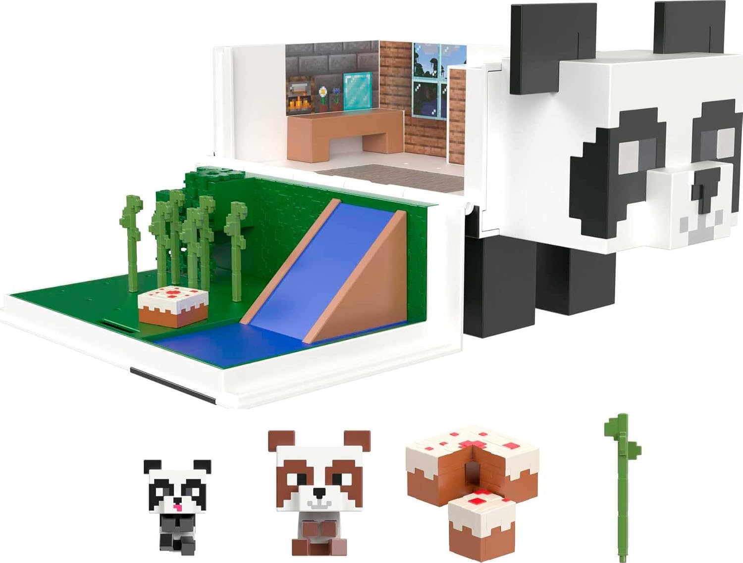 Minecraft Toys Panda Playhouse Playset Hll25 By Mattel