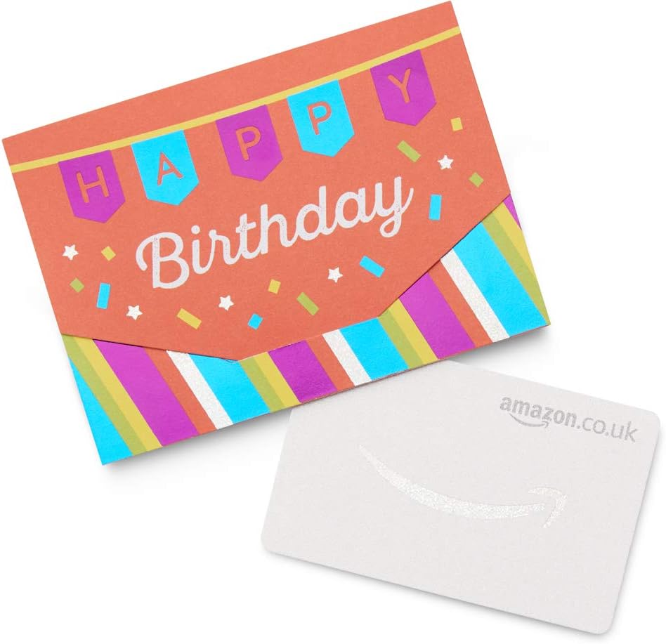 Amazon Gift Card In Happy Birthday Mini Envelope, Variable Denomination
