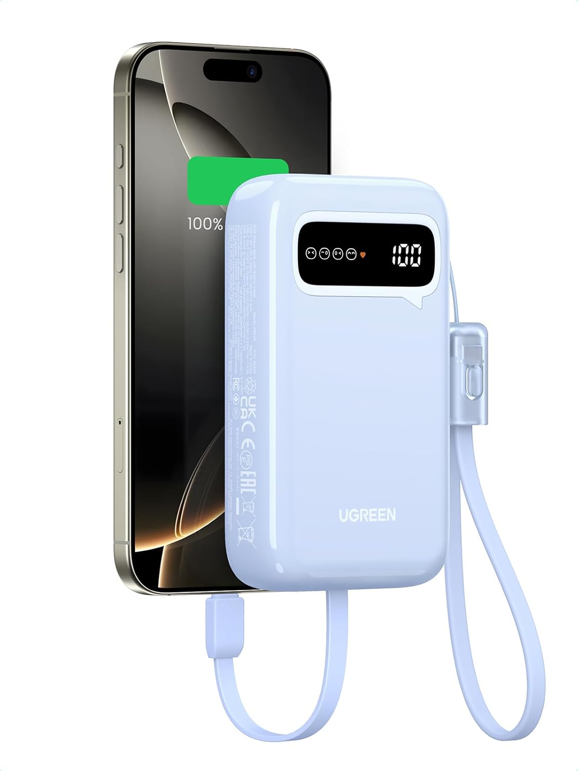 Ugreen Nexode Power Bank 20000Mah Fast Charging Portable Charger