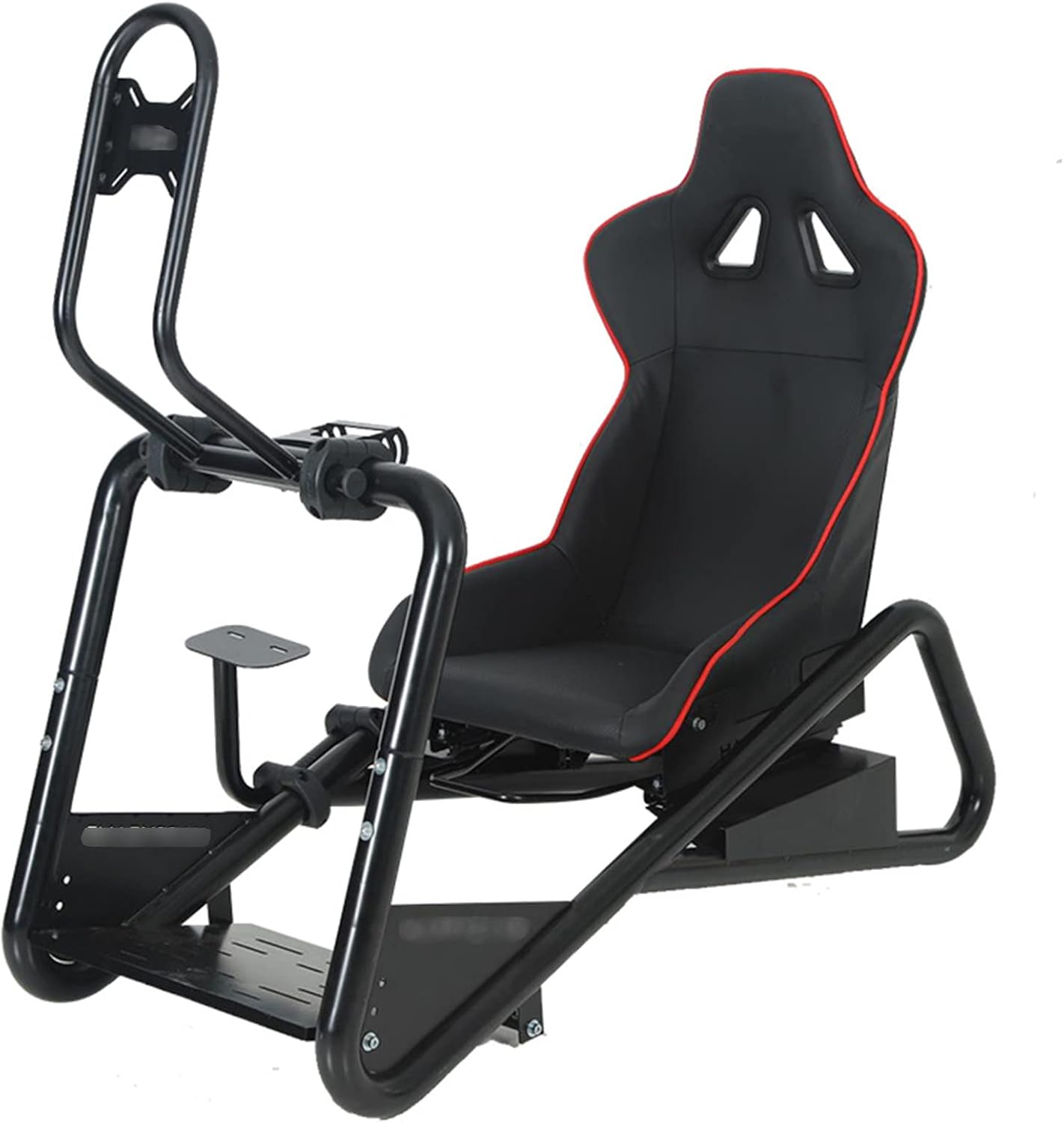 Generic Racing Simulator Cockpit With Adjustable Steering Wheel And Leather Seat - Km-Hqt4Li Model