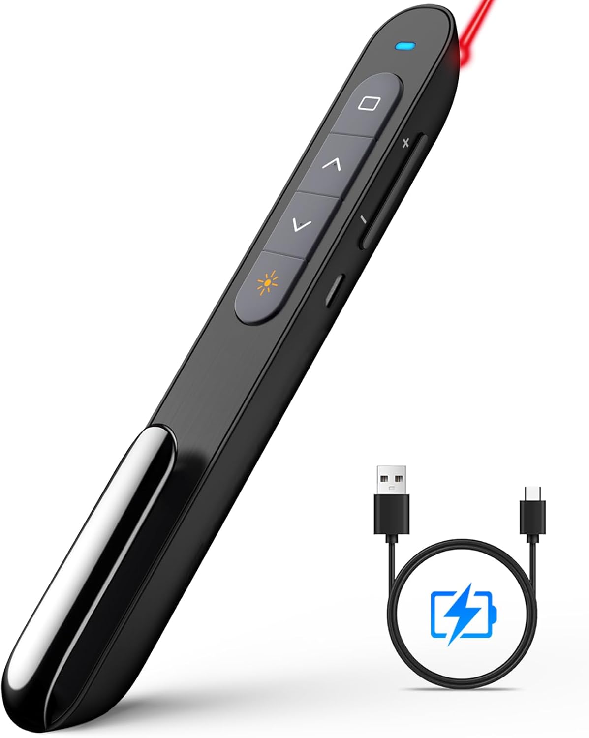 Norwii N76 Wireless Presentation Clicker Rechargeable For Powerpoint Presentations