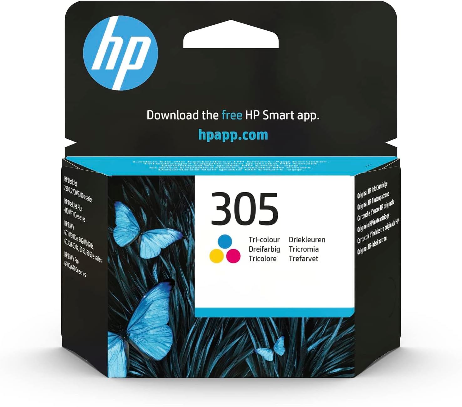 Hp 3Ym60Ae 305 Original Tri-Colour Ink Cartridge