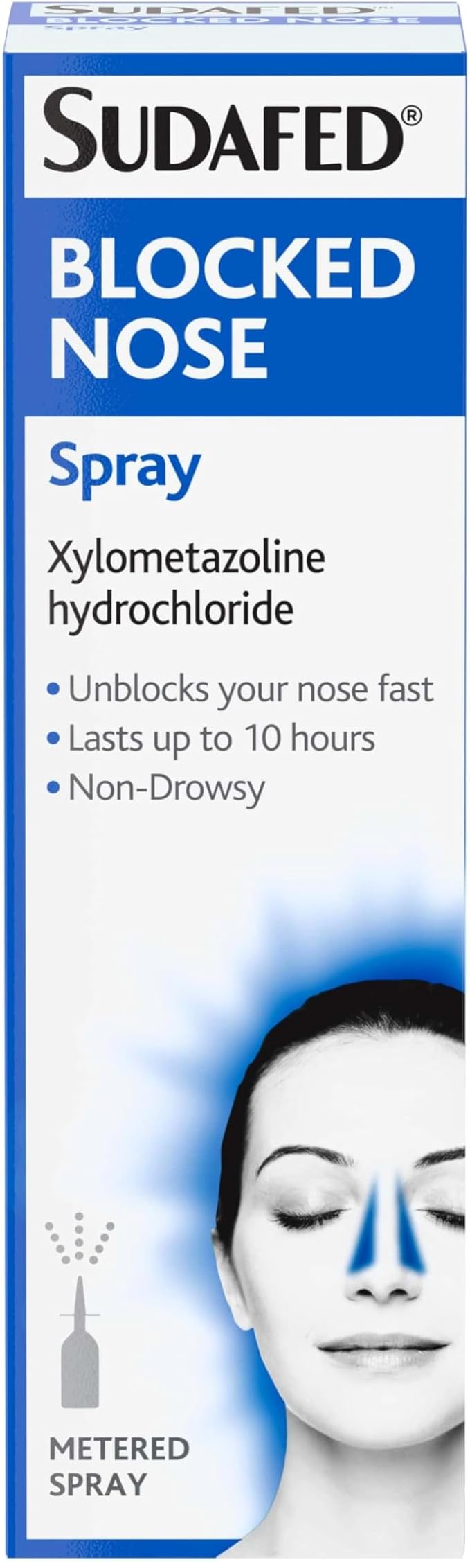 Sudafed Blocked Nose Spray 15Ml Relief From Congestion Caused By Head Cold And Allergies