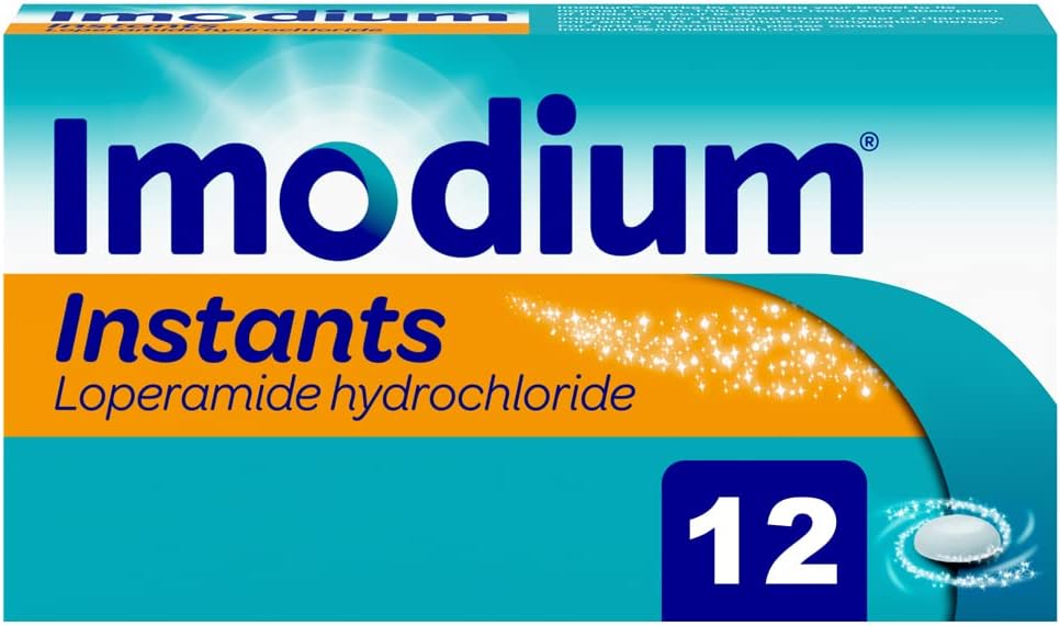 Imodium Instants 12 Tablets - Fast Diarrhoea Relief With Loperamide Hydrochloride