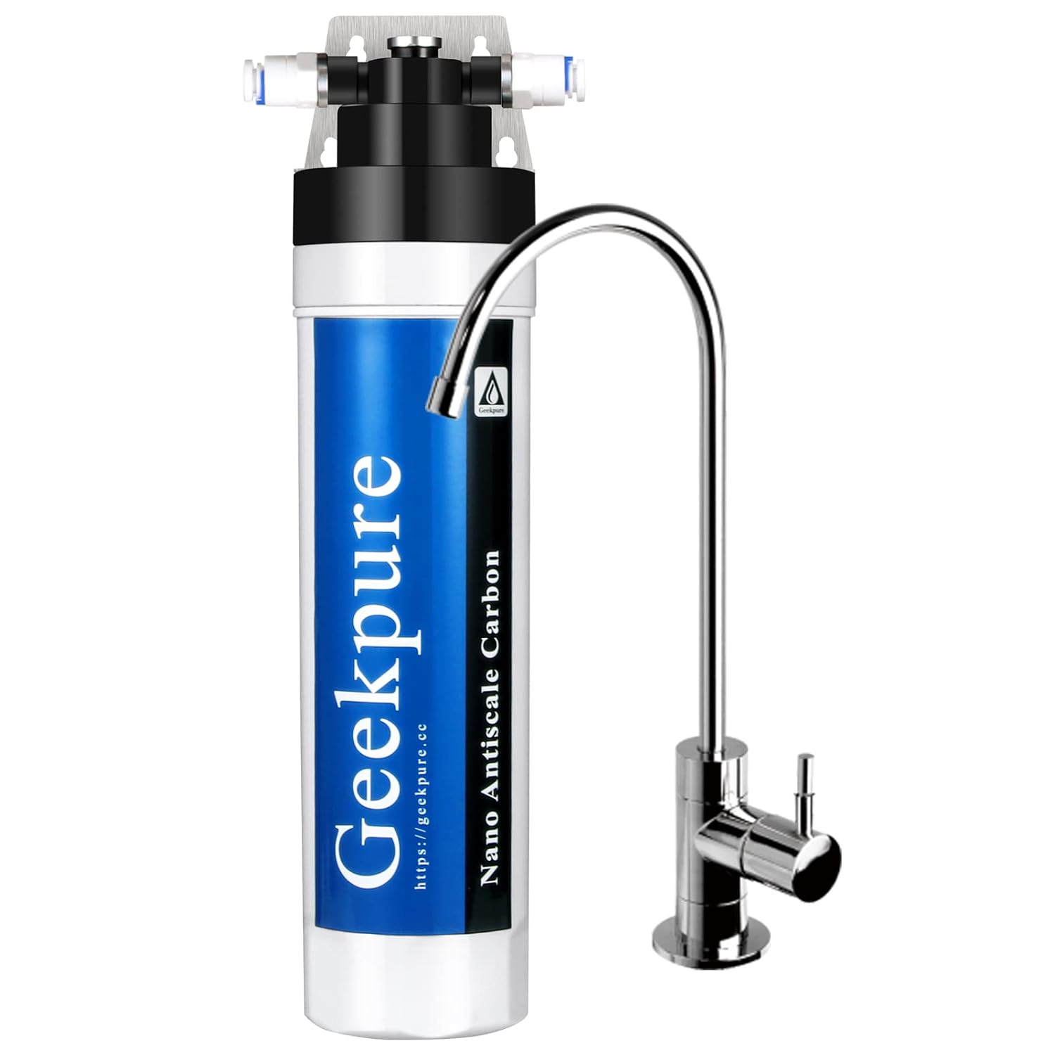 Geekpure Under Sink Water Filtration System - Carbon Filter Cto-10Bf