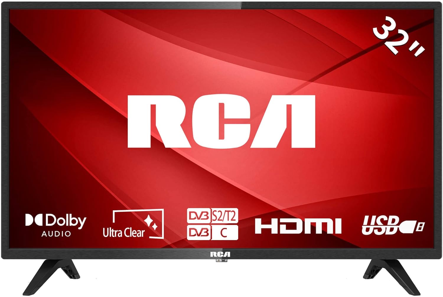 Rca 32 Inch Hd Tv, Rb32Hd1-A, Freeview Hd, Dolby Digital Audio, Led Backlighting Display