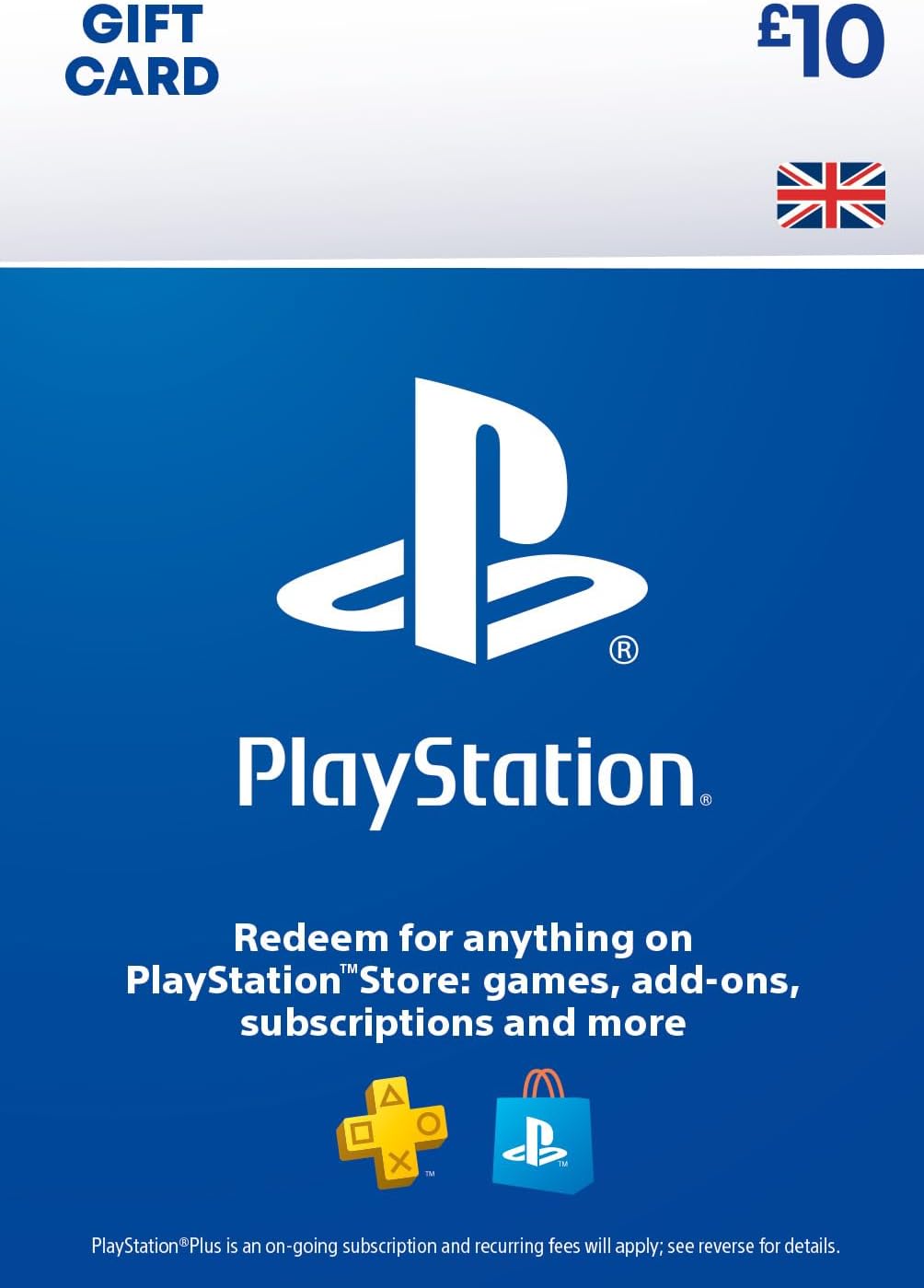 Playstation Store Gift Card £10 - Ps5/Ps4 Digital Voucher
