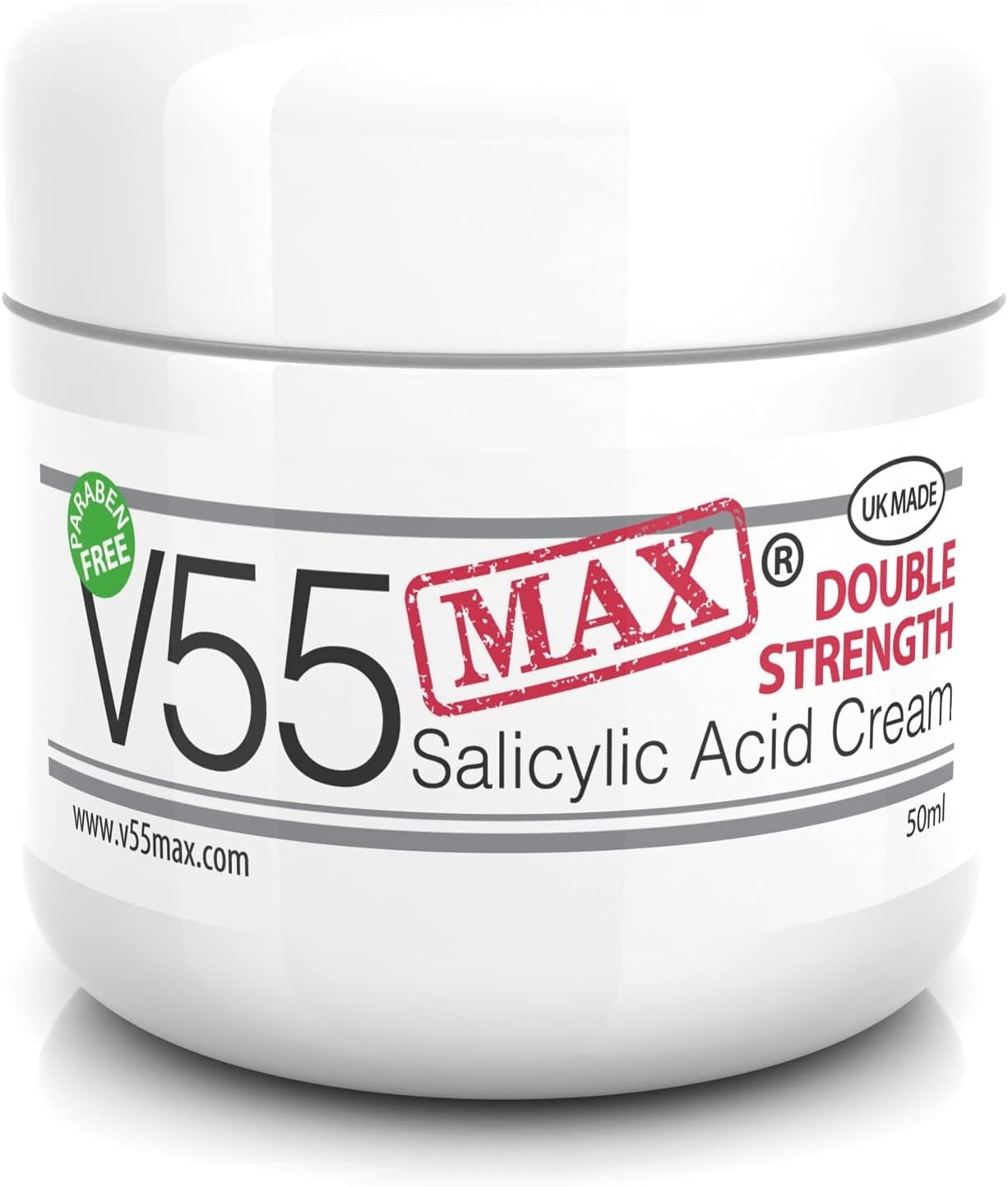 V55 Max Double Strength Salicylic Acid Skin Cleansing Cream 50Ml With Tea Tree Oil And Sulphur
