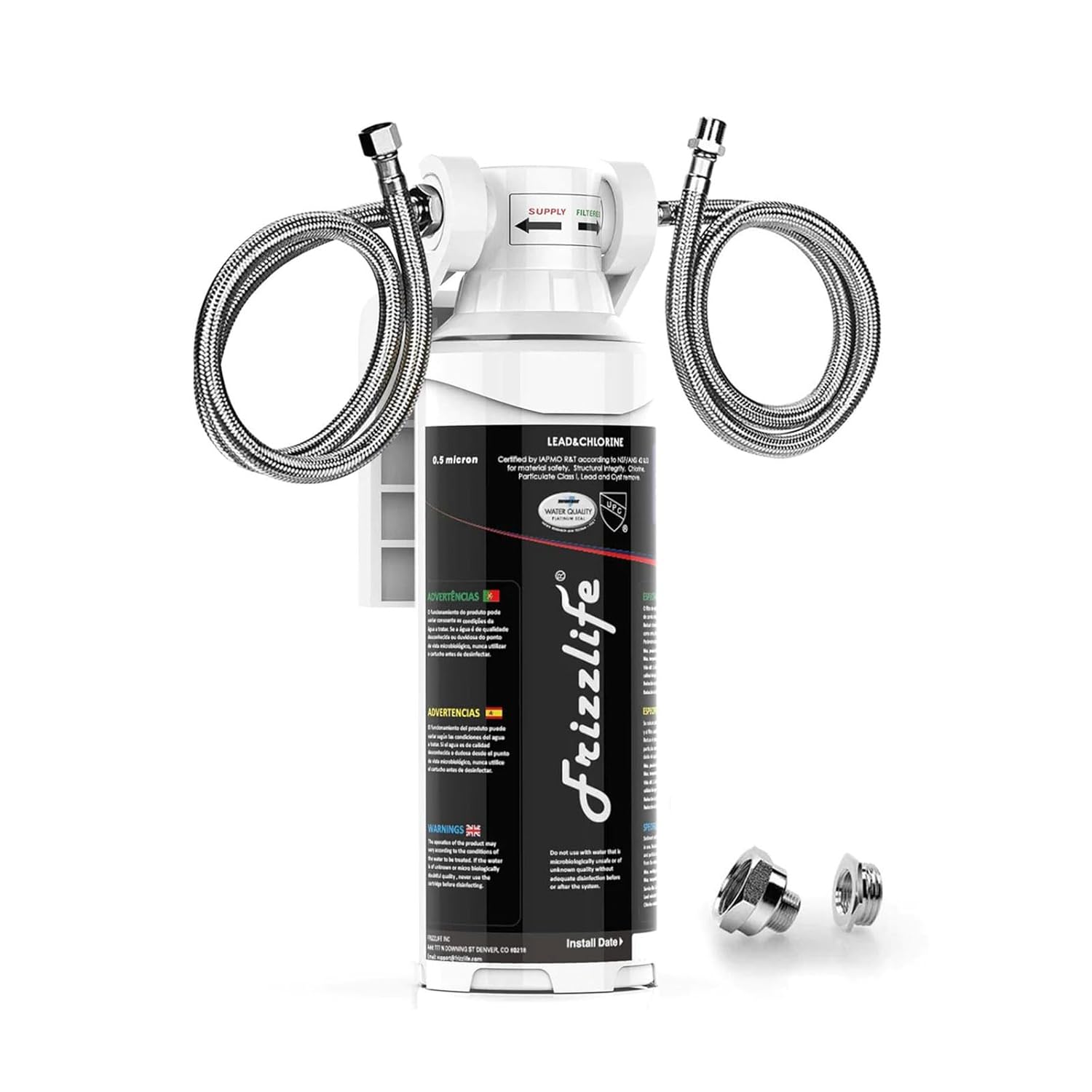 Frizzlife Mk99 Under Sink Water Filter System - High Capacity Direct Connect Drinking Water Filtration System