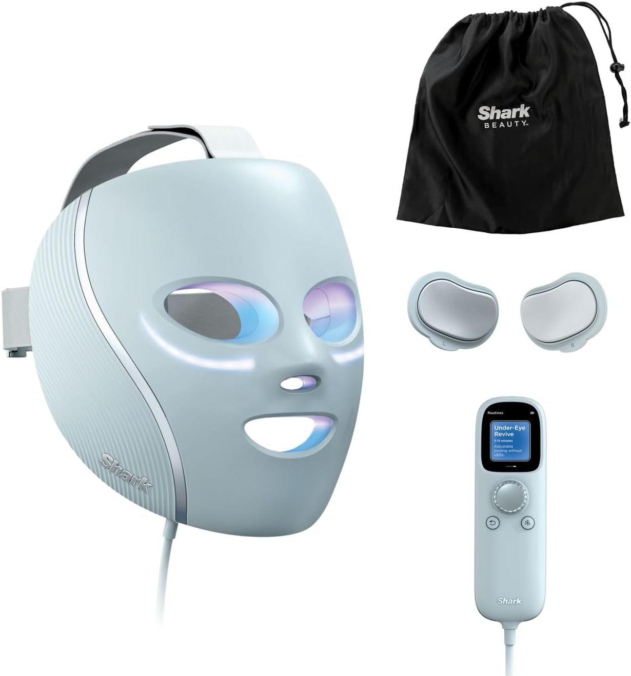 Shark Cryoglow Led Face Mask With Under-Eye Cooling & Anti-Aging Therapy