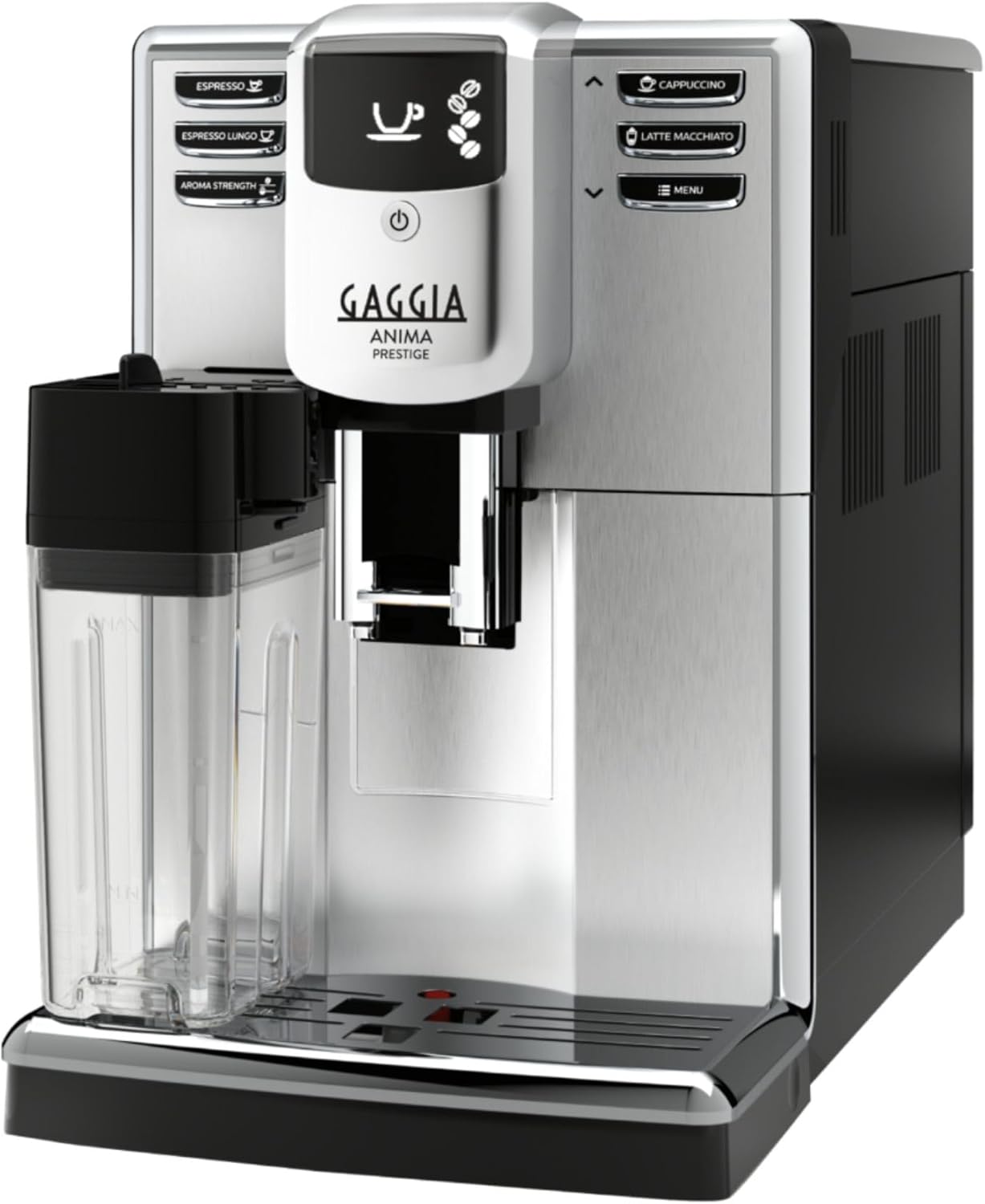 Gaggia Anima Prestige Ri8762 Automatic Bean To Cup Coffee Machine, Silver - Espresso And Cappuccino Maker