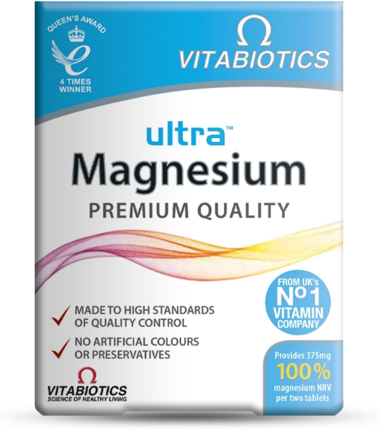 Vitabiotics Ultra Magnesium Supplement Tablets 60 Count