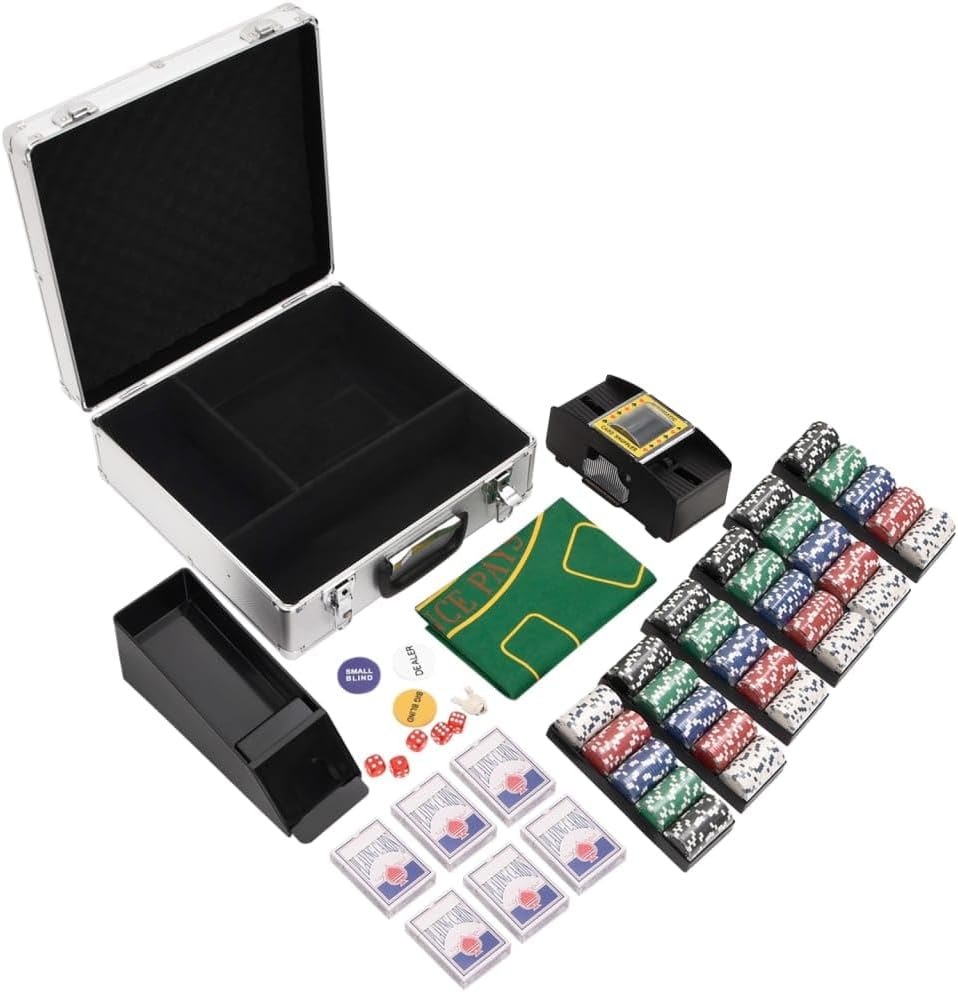 Digbys Poker Chip Set 600Pcs 11.5G Aluminium Case