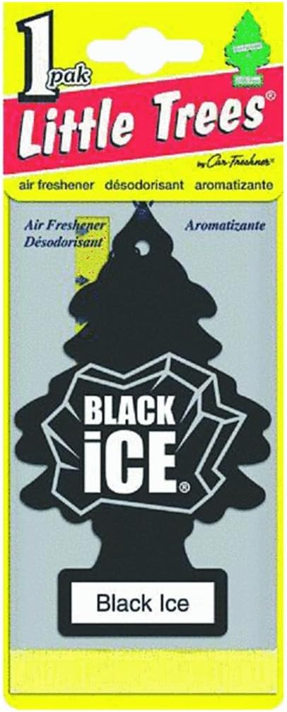 Little Trees Air Freshener Tree Mtr0004 Black Ice Fragrance For Car, Home & Boat