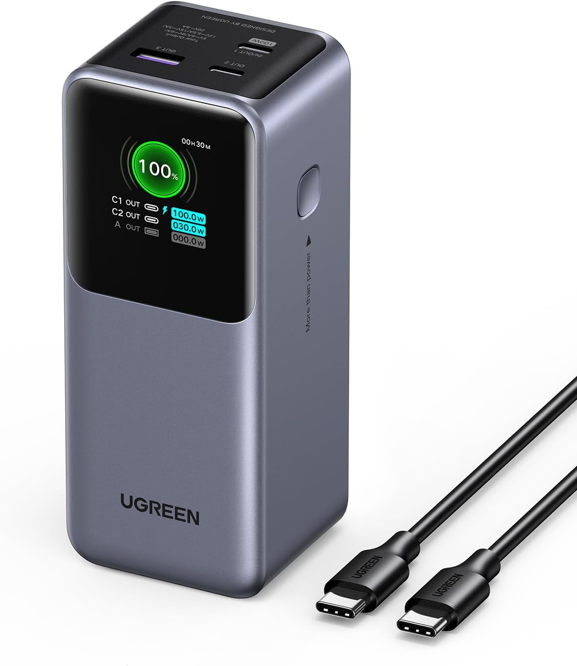 Ugreen Nexode Power Bank 20000Mah 130W Fast Charging Portable Charger